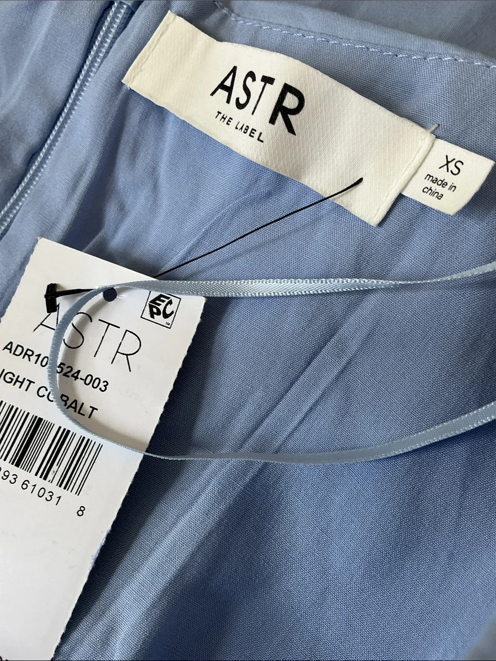 ASTR from NORDSTROM Women’s Light Blue Puff Sleeve Dress